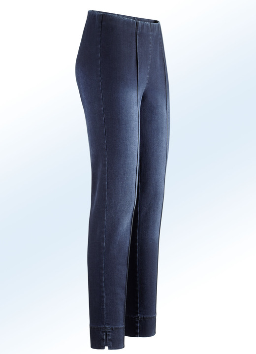 Broeken - Enkellange pull-on jeans, in Größe 018 bis 046, in Farbe DONKERBLAUW Ansicht 1