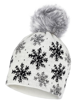 Trendy dameshoed met sneeuwvlokdesign