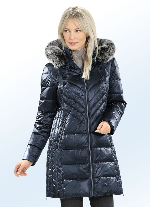 Wintermantels - Korte jas in 2 kleuren, in Größe 036 bis 052, in Farbe NAVY Ansicht 1