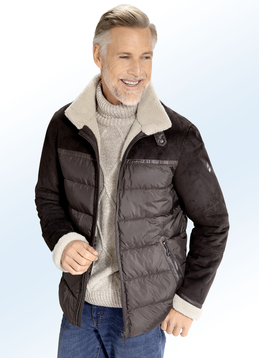 - Jas in lamsvachtlook van 