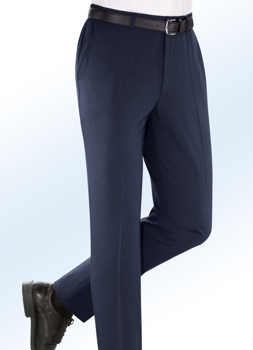- Broek met elastische tailleband inzetstukken in 4 kleuren, in Größe 025 bis 110, in Farbe MARINE