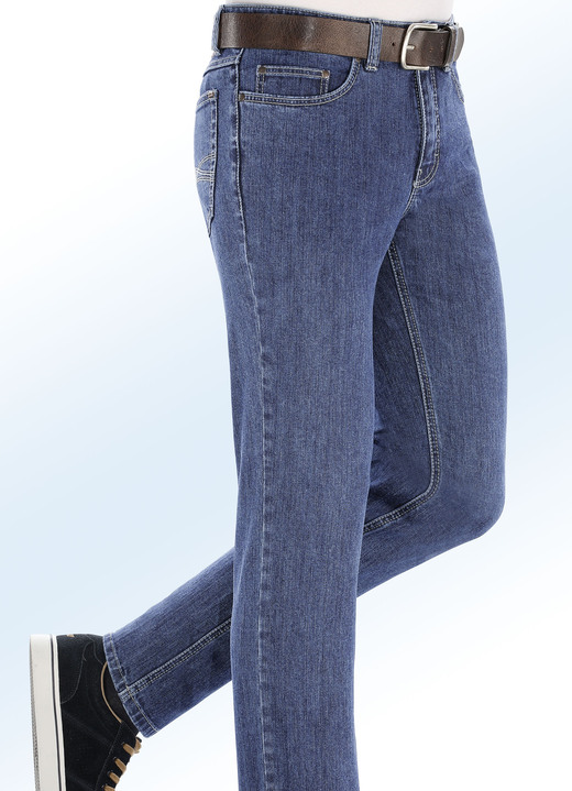 Jeans - Casual jeans in 2 kleuren, in Größe 024 bis 064, in Farbe JEANSBLAUW
