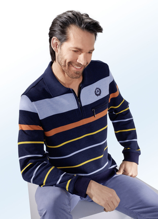 Poloshirt met borduursel op de voorkant