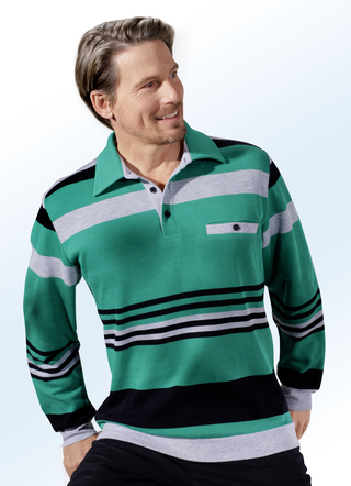 Casual poloshirt met korte knoopsluiting