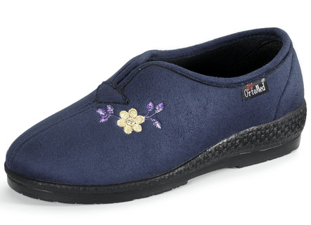 Pantoffel met borduursel