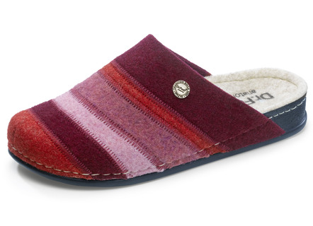 Pantoffel van wolvilt.