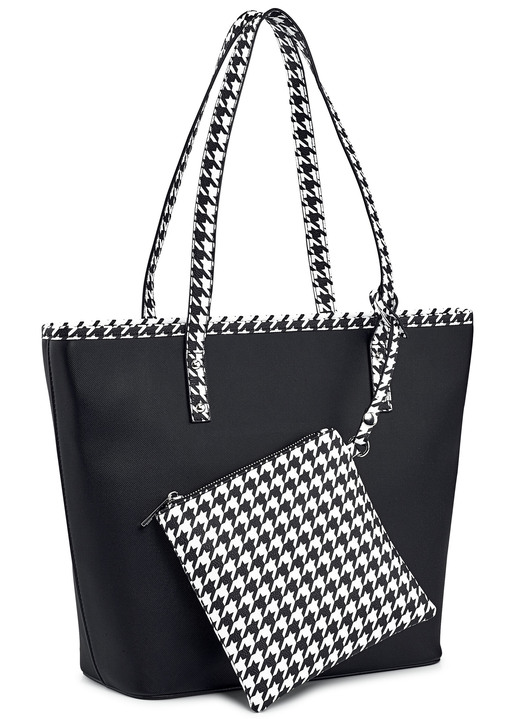 - Collezione Alessandro tas met afneembaar ritsvak, in Farbe ZWART-WIT Ansicht 1