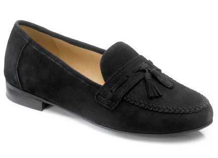 Caprice pantoffels met leren sluiting