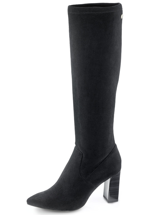 Damenmode - Caprice Stiefel in Schlupfform, in Größe 3 1/2 bis 8, in Farbe SCHWARZ Ansicht 1