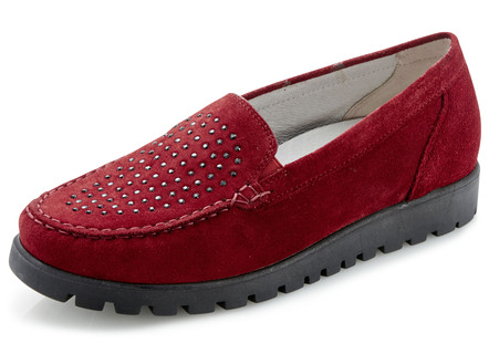 Waldläufer mocassin-slipper met glitterapplicaties