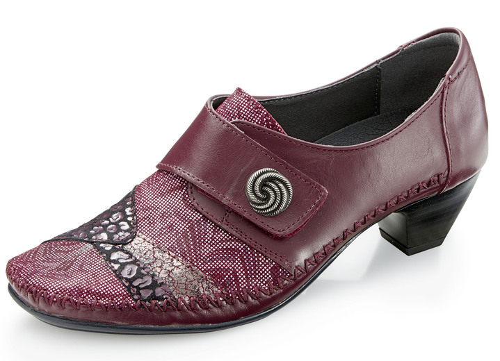 - Mocassin draver met elegante metalen sieraden, in Größe 036 bis 042, in Farbe BORDEAUX Ansicht 1