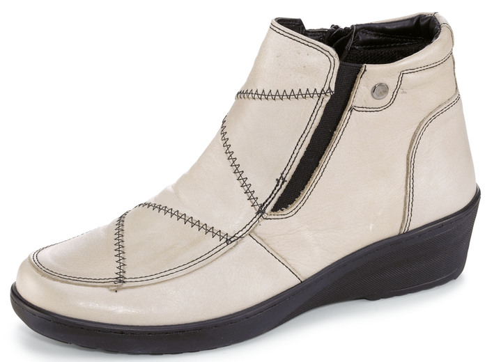 Gemini - Gemini, comfortabele dameslaarzen, breedte H, met uitneembaar voetbed, in Größe 036 bis 042, in Farbe KIEZEL Ansicht 1