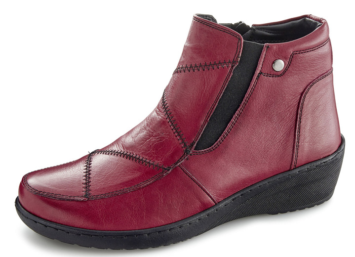 Gemini - Gemini Stiefelette mit Innenreißverschluss, in Größe 036 bis 042, in Farbe BORDEAUX Ansicht 1
