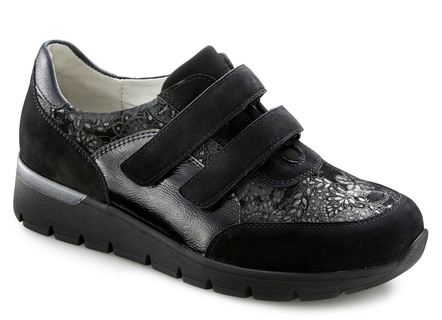 Waldläufer slippers in een stijlvolle mix van materialen