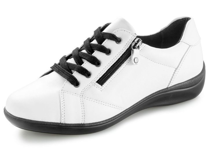 - Toosoft sneakers gemaakt van rundnappaleer, in Größe 036 bis 042, in Farbe WIT Ansicht 1