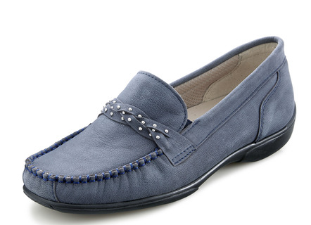 ELENA EDEN mocassinpantoffels met studssluiting