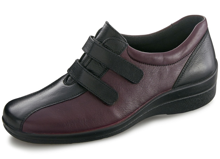 - Pantoffels met klittenbandsluiting, in Größe 3 1/2 bis 8, in Farbe CHIANTI-ZWART