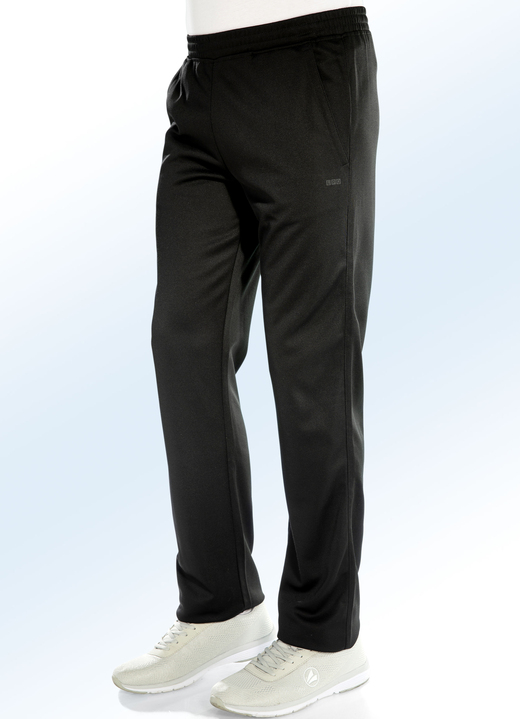 Sport- & vrijetijdsmode - Casual broek van “LPO” in 3 kleuren, in Größe 048 bis 058, in Farbe ZWART Ansicht 1