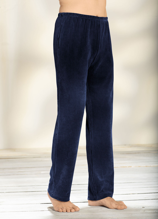 Freizeithosen - Hose mit bequemem Dehnbund rundum in 2 Farben Freizeithosen - Hose mit bequemem Dehnbund rundum in 2 Farben, in Größe 024 bis 062, in Farbe MARINE