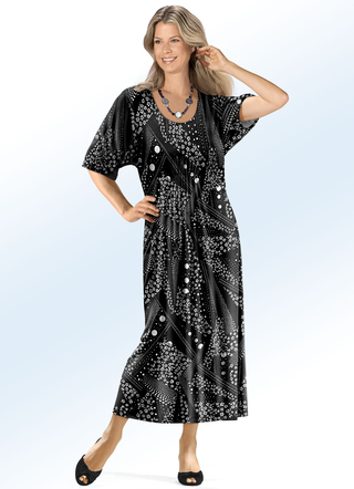 Kaftan met bloemendecoratie