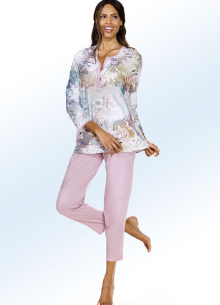 Pyjama met lange mouwen en 7/8 lange broek