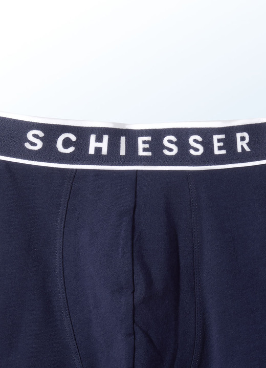 Slips & onderbroeken - Schiesser set van drie slips met elastische tailleband, in Größe 004 bis 008, in Farbe 3X MARINE Ansicht 1