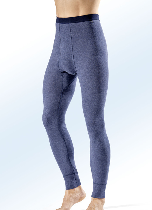Slips & onderbroeken - Pfeilring two-pack lange onderbroeken, in Größe 005 bis 010, in Farbe 2 X DONKERBLAUW GEMÊLEERD