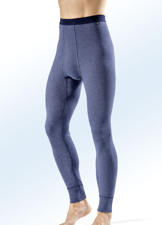 Slips & Unterhosen - Pfeilring Zweierpack Unterhosen, lang, in Größe 005 bis 010, in Farbe DUNKELBLAU MELIERT-NAVY