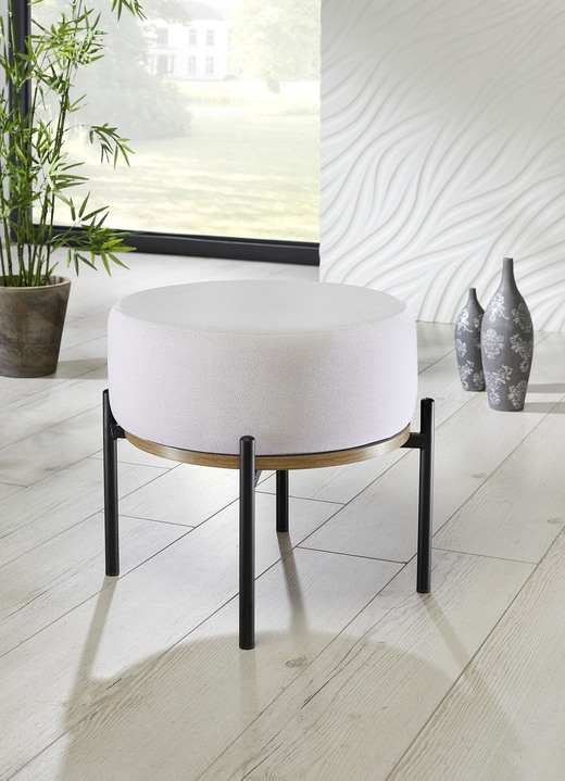 - Tafel met zitkussens, in Farbe BEIGE-ZWART