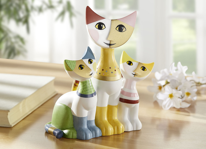 - Goebel kattenfamilie van Rosina Wachtmeister, in Farbe MULTICOLOR