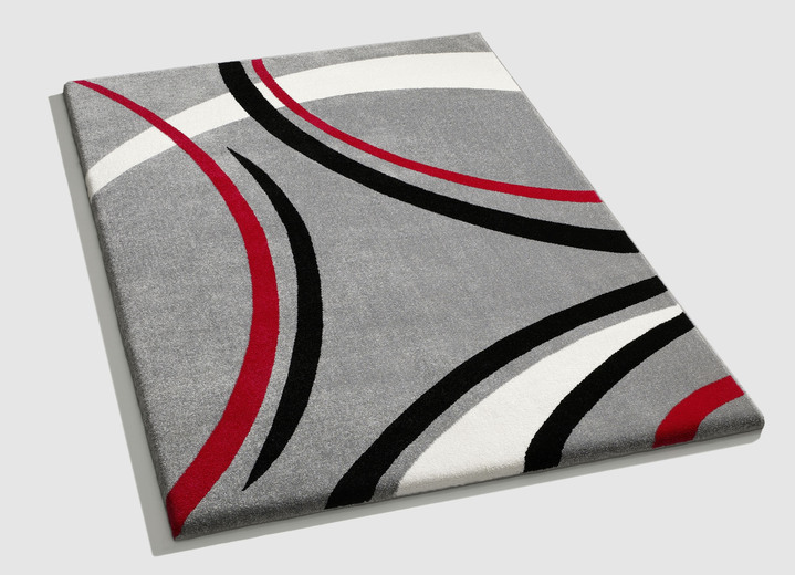 Modern - Bruggen en tapijten in aangename, hoogwaardige kwaliteit, in Größe 111 (Brug, 60 x 110 cm) bis 288 (tapijt, 240 x 340 cm), in Farbe ZILVER Ansicht 1