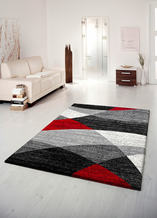 Modern - Bruggen en tapijten met lichte en donkere vlekken, in Größe 111 (Brücke, 60x110 cm) bis 288 (Teppich, 240x340 cm), in Farbe ANTRACIET Ansicht 1