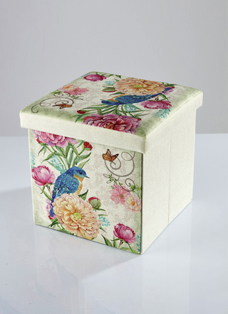 Zitkubus "vogel" van MDF