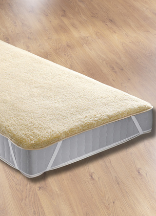 Lamsstapelmatras topper van Mesana