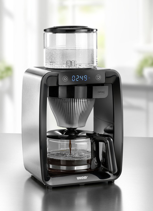 - Unold koffiezetapparaat met voorzetfunctie voor het beste aroma, in Farbe ZWART