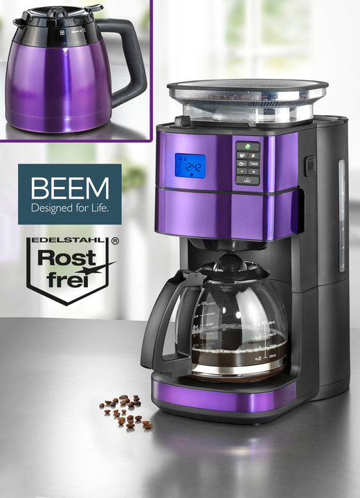 Koffie- & thee - BEEM Fresh-Aroma-Perfect II Duo Koffiezetapparaat, in Farbe LILA