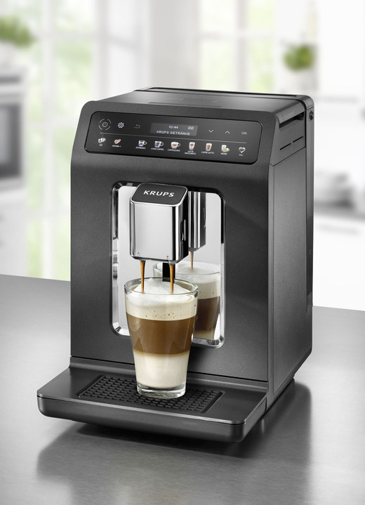 Koffie- & espressoapparaten - Krups EA895N volautomatische koffiemachine, in Farbe SCHWARZ