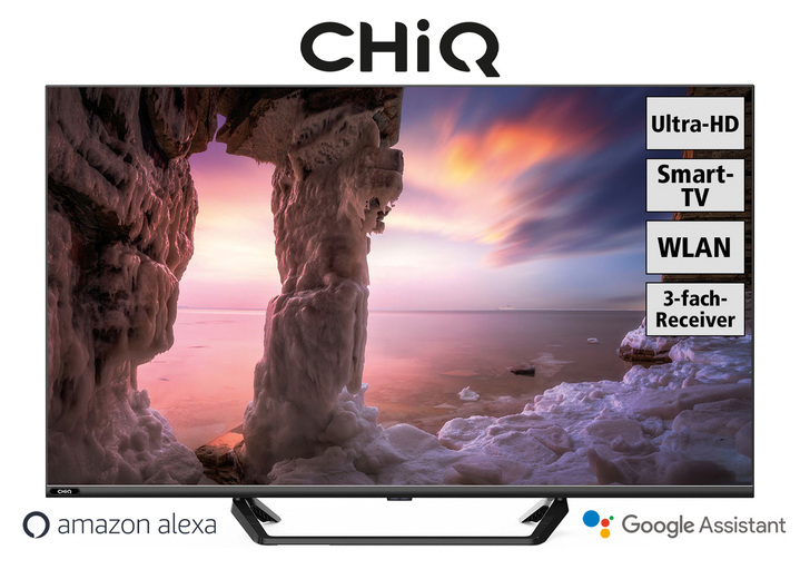 TV - CHIQ 4K UHD LED-TV, in Farbe ZWART Ansicht 1