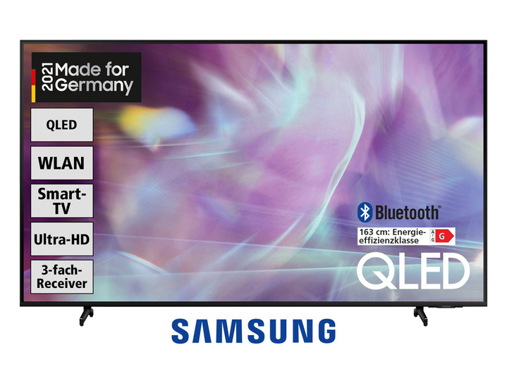 TV - Samsung 4K QLED TV, in Farbe SCHWARZ Ansicht 1