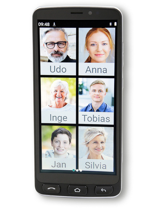 Mobiele telefoon - Seniorvriendelijke smartphone Olympia NEO, in Farbe SCHWARZ Ansicht 1
