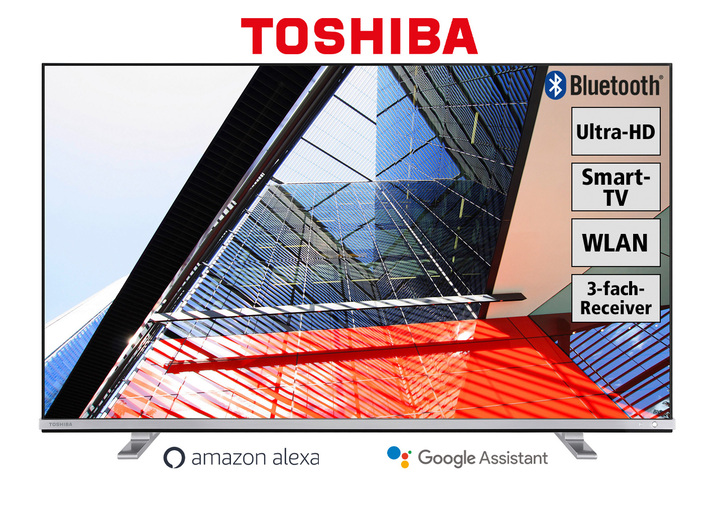 TV - Toshiba 4K Ultra HD-tv, in Farbe ZWART Ansicht 1
