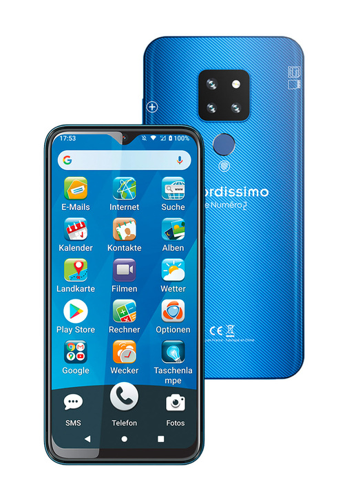 Mobiele telefoon - Ordissimo Smartphone LeNuméro, in Farbe ZWART, in Ausführung Smartphone Lenuméro 2 Ansicht 1