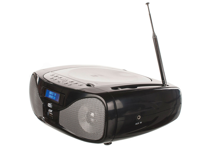 Muziekapparaten - Dubbele DAB-P 160 radio met cd-speler, in Farbe SCHWARZ Ansicht 1