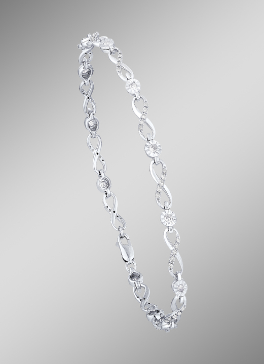 Armbanden - Hoogwaardige armband 12 diamanten en diamanten, in Farbe