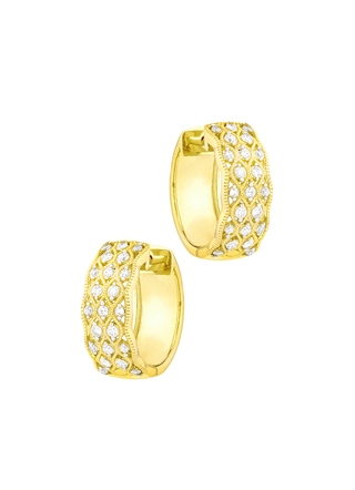 Mooie creoolse oorbellen met 44 diamanten