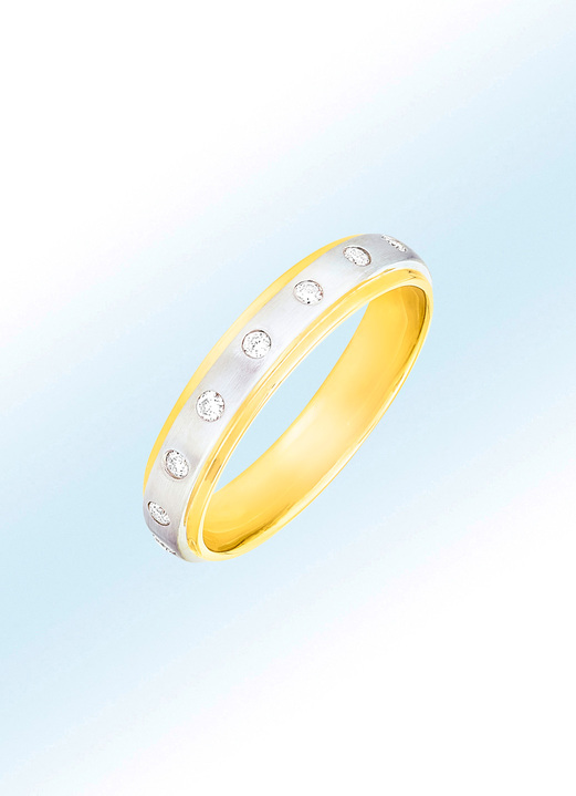 Ringen - Wondermooie damesring met briljanten, in Größe 160 bis 220, in Farbe