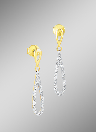 Beweegbare stud oorbellen met 58 diamanten