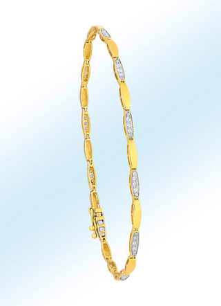 Elegante armband met 60 briljanten