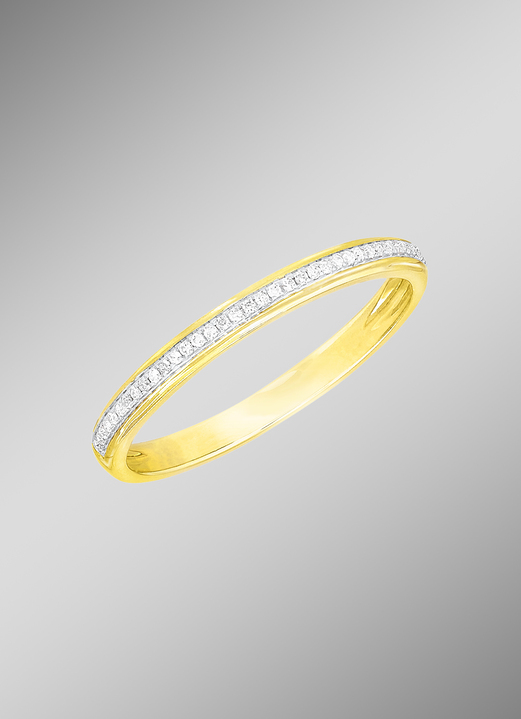 Ringen - Fijne damesring met 37 briljant geslepen diamanten, in Größe 160 bis 220, in Farbe  Ansicht 1