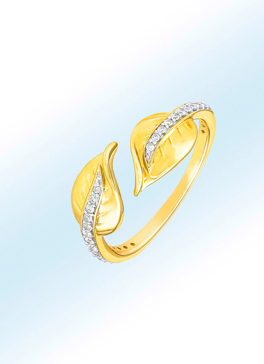 Ringen - Ringplaat met 28 diamanten, in Größe 160 bis 220, in Farbe
